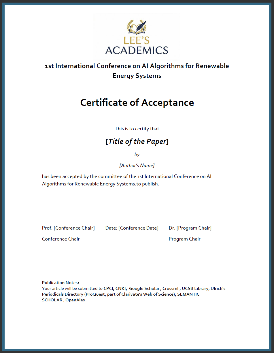 Conference Certificate